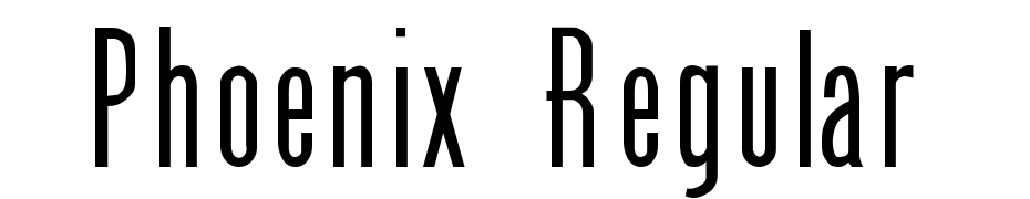Phoenix Regular Font Download Free