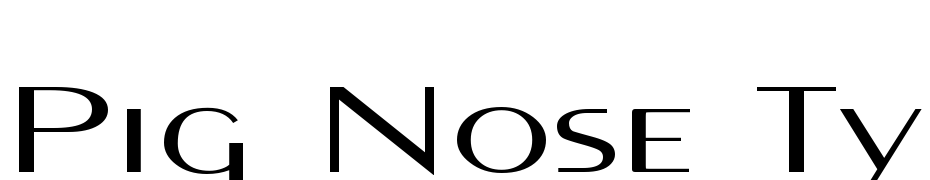 Pig Nose Typ Font Download Free