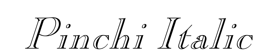 Pinchi Italic Font Download Free