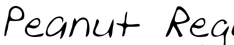 Peanut Regular Font Download Free