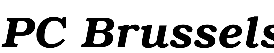 PC Brussels Demi Italic Font Download Free