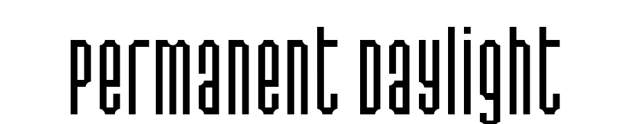 Permanent Daylight Font Download Free
