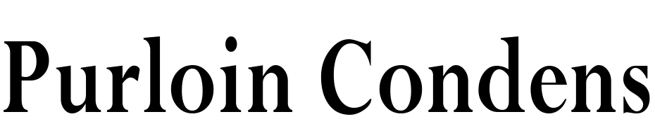 Purloin Condensed Bold Font Download Free