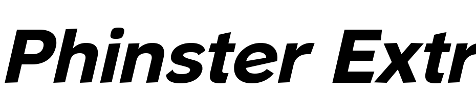 Phinster Extrabold Italic Font Download Free