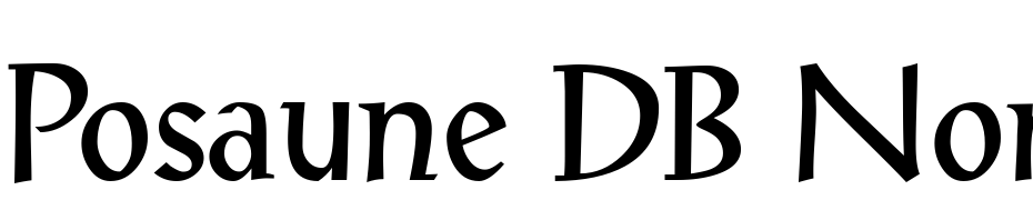 Posaune DB Normal Font Download Free