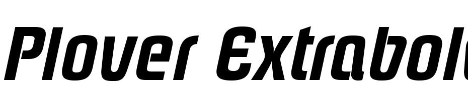 Plover Extrabold Italic Font Download Free