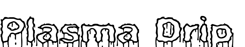 Plasma Drip [Empty] (BRK) Font Download Free