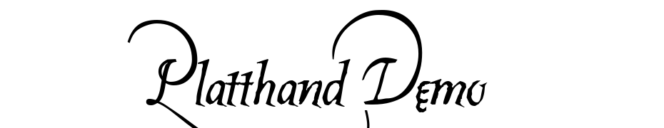 Platthand Demo Font Download Free