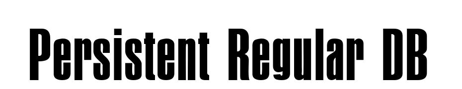 Persistent Regular DB Font Download Free