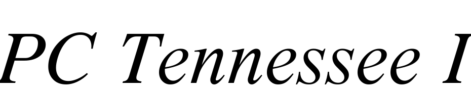 PC Tennessee Italic Font Download Free