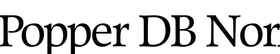 Popper DB Normal Font Download Free