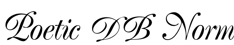 Poetic DB Normal Font Download Free