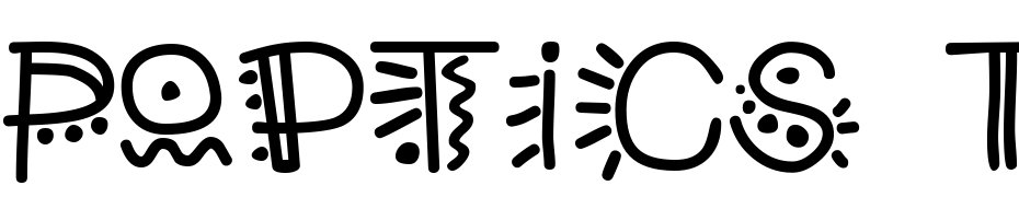 Poptics Three Font Download Free