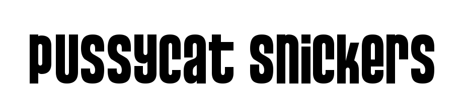 Pussycat Snickers Font Download Free