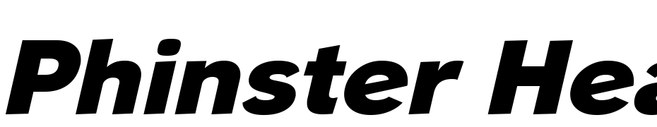 Phinster Heavy Italic Font Download Free