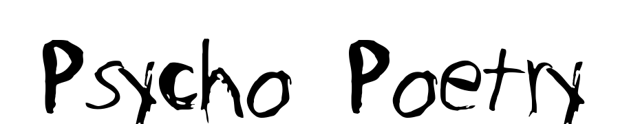 Psycho Poetry Font Download Free