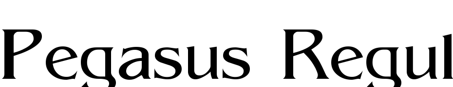 Pegasus Regular Scarica Caratteri Gratis