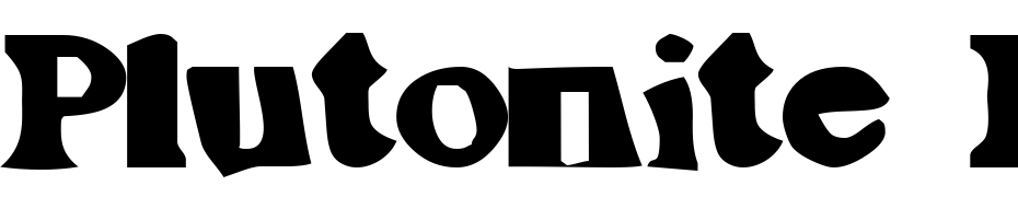 Plutonite Blah Font Download Free