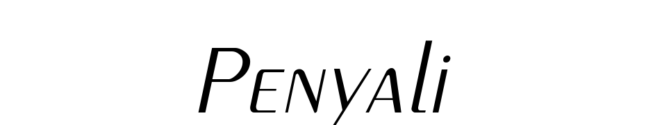 Penyae Light Italic Font Download Free