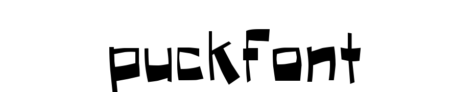 Puckfont Yazı tipi ücretsiz indir