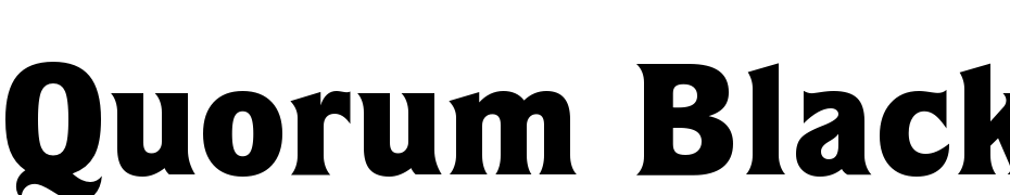 Quorum Black BT Font Download Free