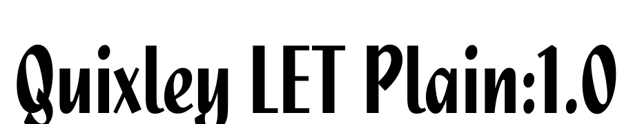 Quixley LET Plain:1.0 Font Download Free