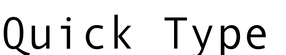 Quick Type Mono Font Download Free