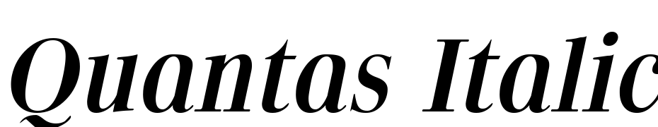 Quantas Italic Font Download Free