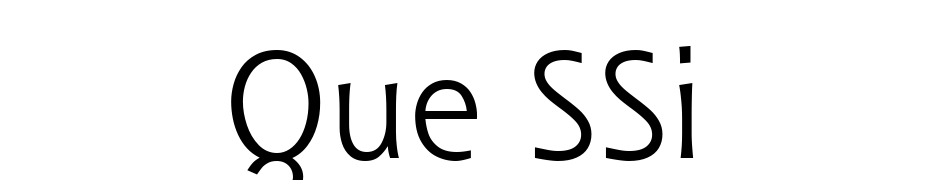 Que SSi Font Download Free