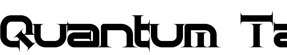 Quantum Taper (BRK) Font Download Free