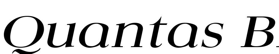 Quantas Broad Italic Font Download Free