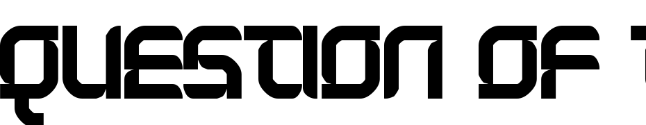 Question Of Time [simple] Font Download Free
