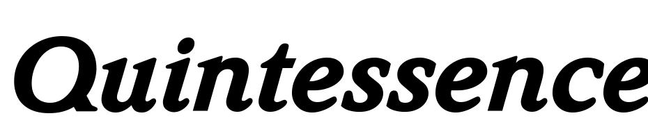 Quintessence Black SSi Black Italic Font Download Free