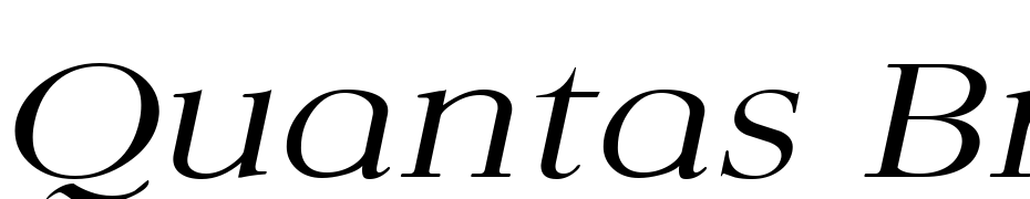 Quantas Broad Light Italic Font Download Free