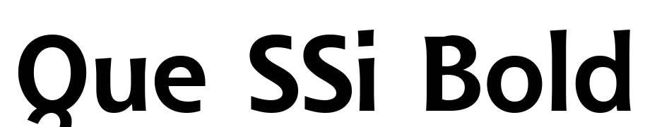 Que SSi Bold Font Download Free