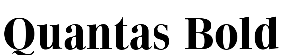 Quantas Bold Font Download Free