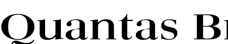Quantas Broad Bold Font Download Free