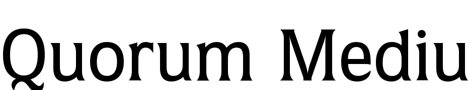 Quorum Medium BT Font Download Free