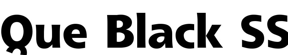 Que Black SSi Extra Bold Font Download Free