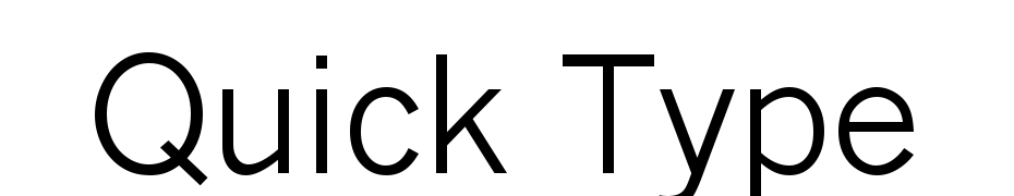 Quick Type Font Download Free