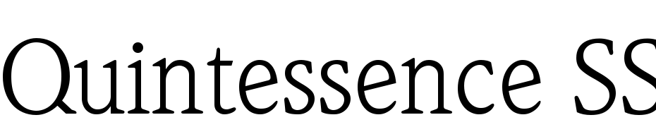 Quintessence SSi Font Download Free