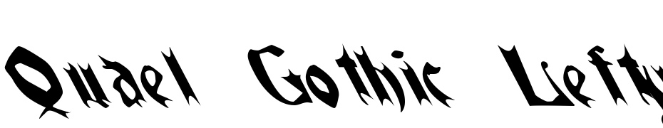 Quael Gothic Lefty Condensed Font Download Free