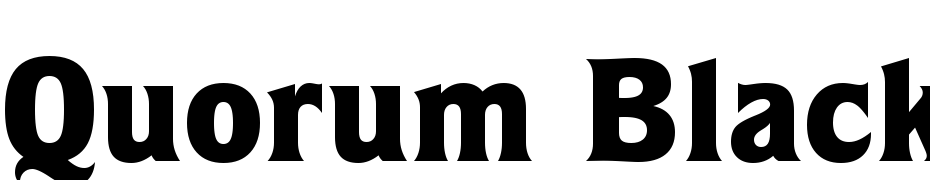 Quorum Black BT Font Download Free