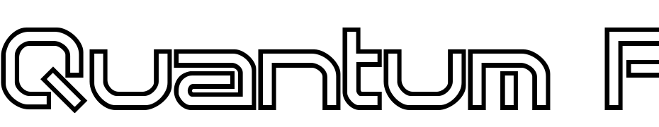 Quantum Flat Hollow BRK Font Download Free