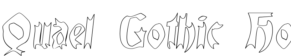 Quael Gothic Hollow Font Download Free