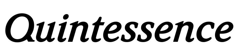 Quintessence SSi Bold Italic Font Download Free