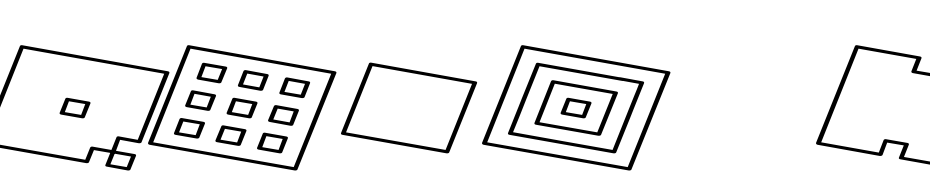 Qube Hollow Wide Italic Font Download Free