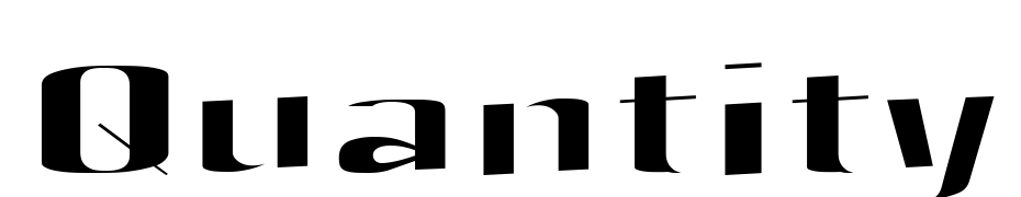 Quantity Font Download Free