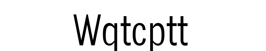 Wqtcptt Font Download Free