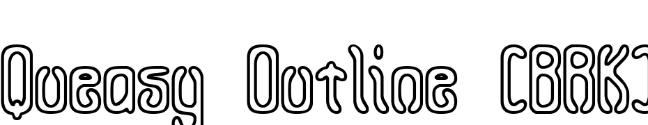 Queasy Outline (BRK) Font Download Free